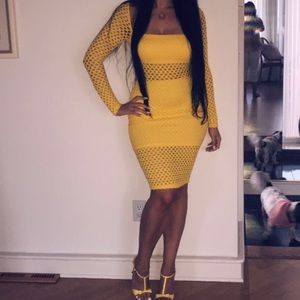 Cute yellow club dress✨